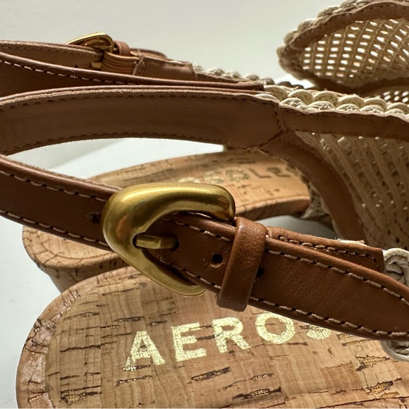 Aersoles Santina Platform Pump, Raffia and Cork, Brand New Without Tags Size 9.5 - Picture 10 of 10
